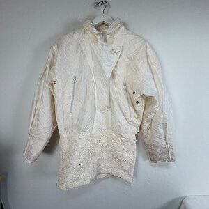 Vintage Steinebronn Sportcouture 24 Carat Pullover Cream Sport Jacket 6 New $790